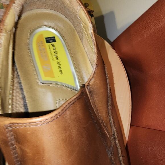 DOCKERS EUC MENS SIZE 11 PROPOSAL SLIPON PLAIN TOE LEATHER SHOES - Picture 3 of 8